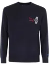 Mc2 Saint Barth Wool Watch Sweater In Blue
