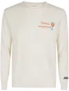 Mc2 Saint Barth Crew Neck Light Sweater In Neutrals