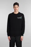 Mc2 Saint Barth Non Ci Resta Che Sbocciare Sweater In Wool And Cashmere Blend In Black