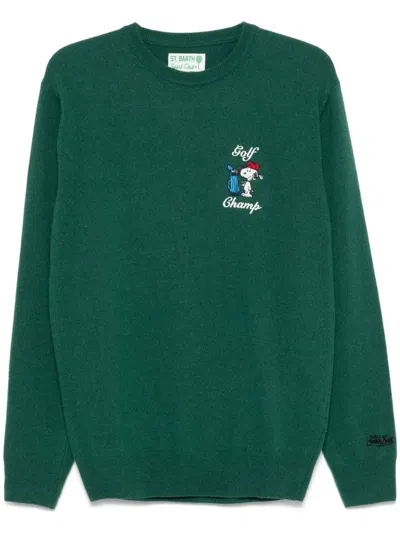 Mc2 Saint Barth Heron Light Sweater In Green