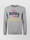 Mc2 Saint Barth Heron Long Sleeve Crew Neck Sweatshirt In Gray