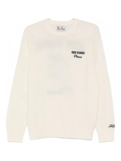 Mc2 Saint Barth Heron Long-sleeve Sweater In Neutral