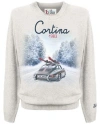 Mc2 Saint Barth Ivory Jacquard Print Heron Sweater In White
