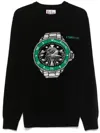 Mc2 Saint Barth Heron Sweater In Black