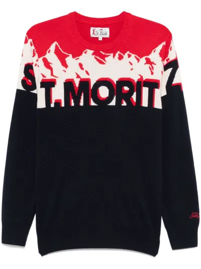 Mc2 Saint Barth Heron Sweater In Blue