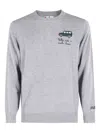 Mc2 Saint Barth Crew Neck Light Sweater In Gray