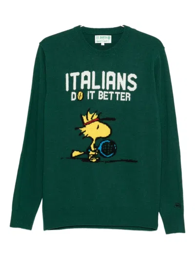 Mc2 Saint Barth Heron Sweater In Green