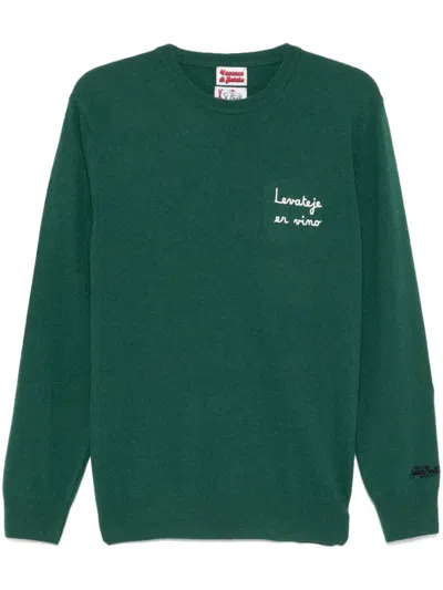 Mc2 Saint Barth Heron Sweater In Green