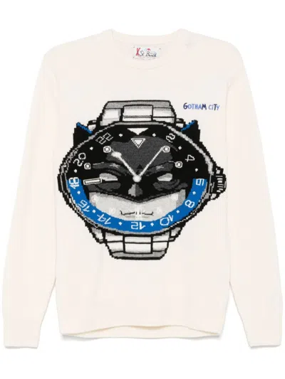 Mc2 Saint Barth Heron Sweater In Beige