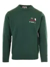 Mc2 Saint Barth Heron Sweatshirt In Green