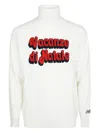 Mc2 Saint Barth Heron Turtleneck Sweater In White