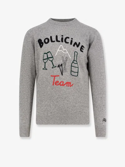 Mc2 Saint Barth Heron Wool Blend Sweater In Gray