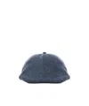 Mc2 Saint Barth Herringbone Hat In Blue