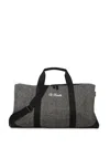 Mc2 Saint Barth Herringbone Luggage Bag In Gray