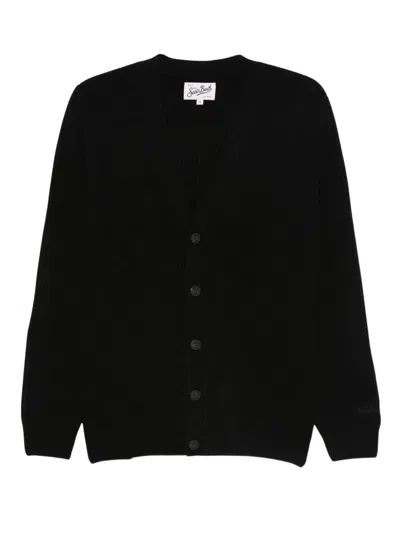 Mc2 Saint Barth Herrison Rib Wool In Black