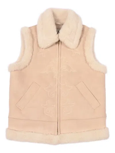 Mc2 Saint Barth Hesketh Embroidery Gilet In Neutral