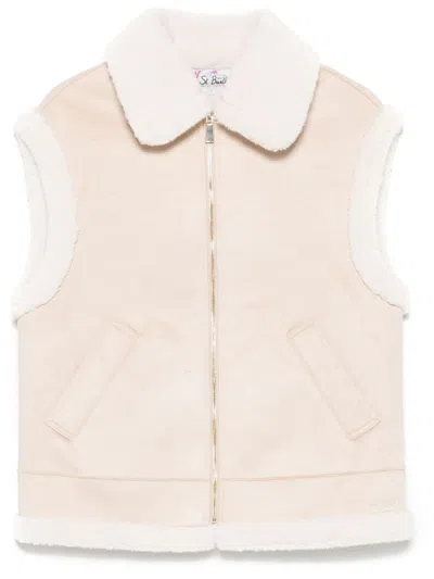 Mc2 Saint Barth Hesketh Gilet In Beige