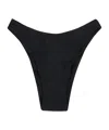 Mc2 Saint Barth High Waisted Bikini Bottoms In Black