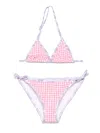 Mc2 Saint Barth Holly Bikini Set In Pink