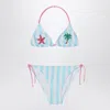 Mc2 Saint Barth Holly Bikini White/blue Striped