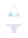 Mc2 Saint Barth Holly Colour-block Bikini Set In Purple