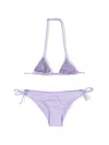 Mc2 Saint Barth Holly Triangle Bikini In Purple