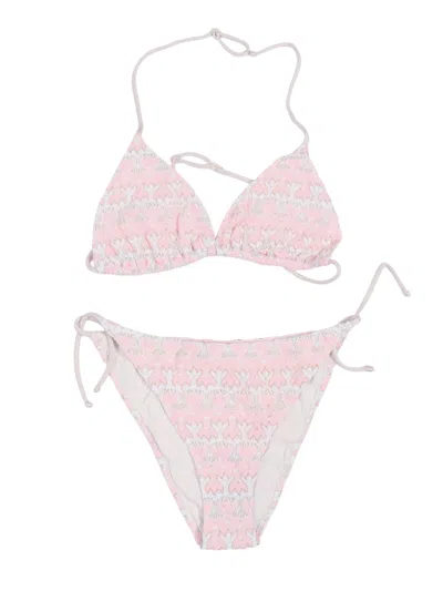 Mc2 Saint Barth Kids'  Holly-rachel Flower 20 In Pink