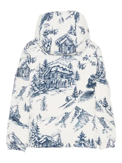 Mc2 Saint Barth Kids' Hooded Jacket In White