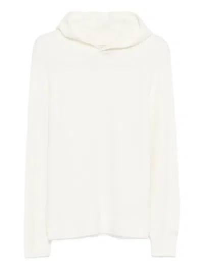 Mc2 Saint Barth Hooded Knitwear In White