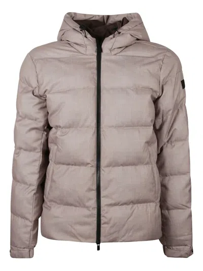 Mc2 Saint Barth Hooded Padded Jacket For All Seasons In Neutral