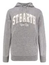 Mc2 Saint Barth Hooded Wool Blend Sweater In Gray