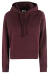 Mc2 Saint Barth Hooded Sweatshirt In Burgundy