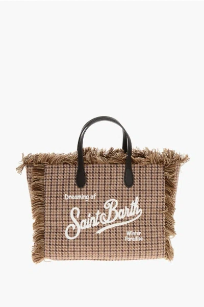 Mc2 Saint Barth Houndstooth Patterned Colette Tote Bag