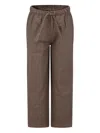 Mc2 Saint Barth Hypnos Checked Drawstring Trousers In Brown