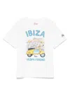 Mc2 Saint Barth Kids' Ibiza-print T-shirt In White