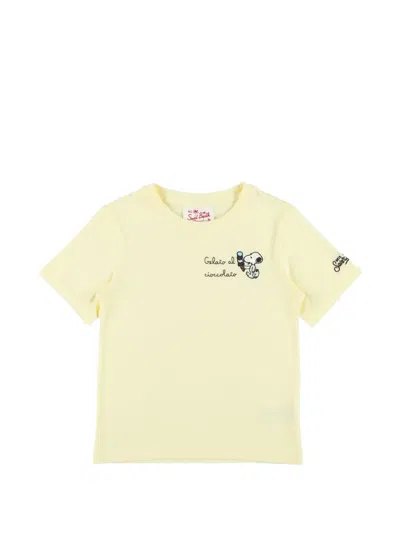 Mc2 Saint Barth Kids' Icecream-graphic T-shirt In Gold