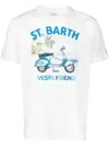 Mc2 Saint Barth Illustration-print Cotton T-shirt In White