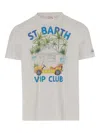 Mc2 Saint Barth Illustration-print T-shirt In Neutral