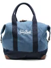 Mc2 Saint Barth Indigo Blue Bag With Top Zip In Blue