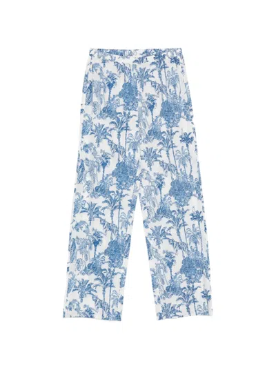 Mc2 Saint Barth Inez Elastic-waistband Trousers In Multi
