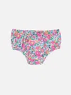 Mc2 Saint Barth Infant Bloomers Pimmy With Betsy Print Made With Liberty Fabric In Fucsia