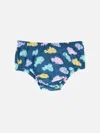 Mc2 Saint Barth Infant Bloomers Pimmy With Clownfish Print In Blue