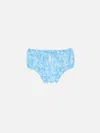 Mc2 Saint Barth Infant Bloomers Pimmy With Vintage Flower Print In Sky