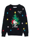 Mc2 Saint Barth Intarsia-knit Sweater In Black