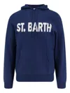Mc2 Saint Barth Jack Kangaroo-pocket Hoodie In Blue
