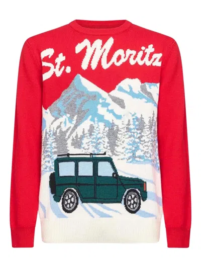 MC2 SAINT BARTH JACQUARD EMBROIDERY SWEATER