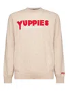 Mc2 Saint Barth Jacquard-lettering Sweater In Neutral