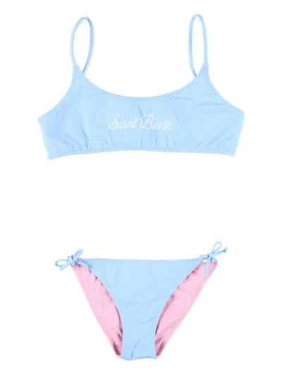 Mc2 Saint Barth Kids' Jaiden Bikini In Blue