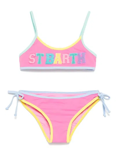 Mc2 Saint Barth Kids' Jaiden Bikini Set In Pink