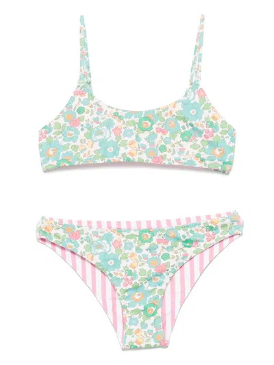 Mc2 Saint Barth Kids' Jaiden Bikini In White